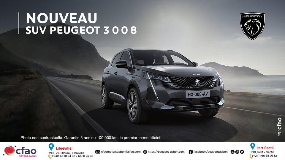 NOUVEAU PEUGEOT 3008 à partir de 25 358 900 FCFA